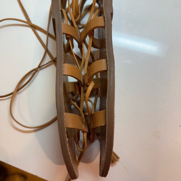 Madewell Boardwalk Leather Lace-Up Sandals - Picture 12 of 13